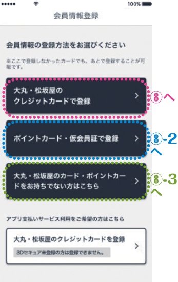 ⑦选择画面想像登录方法