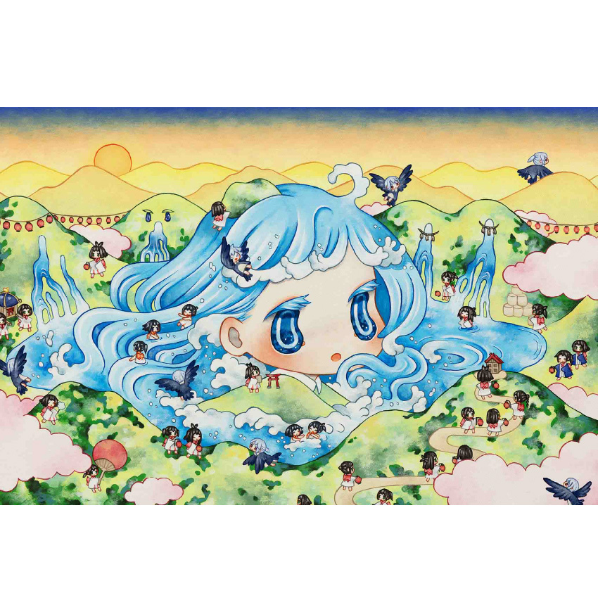 "瀑布飞沫"