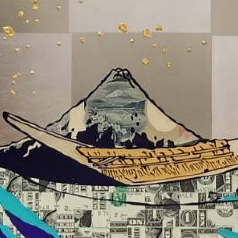 "Automatic Wave$金属市松B25831828I"深掘ri点数