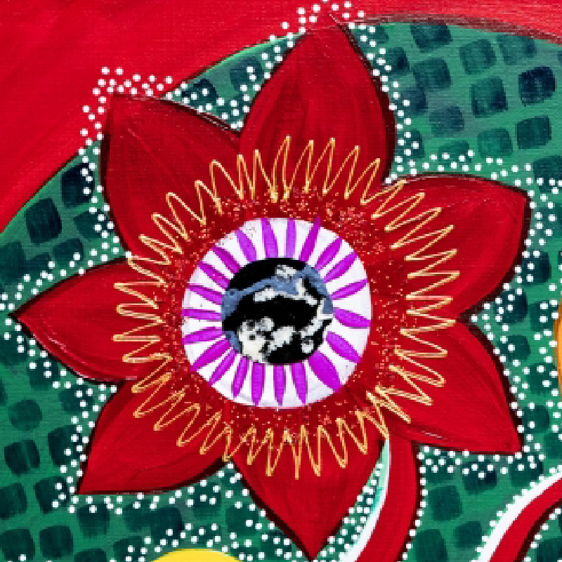 "Anemone with Flower vase Oval GREEN 2024"大泽爱