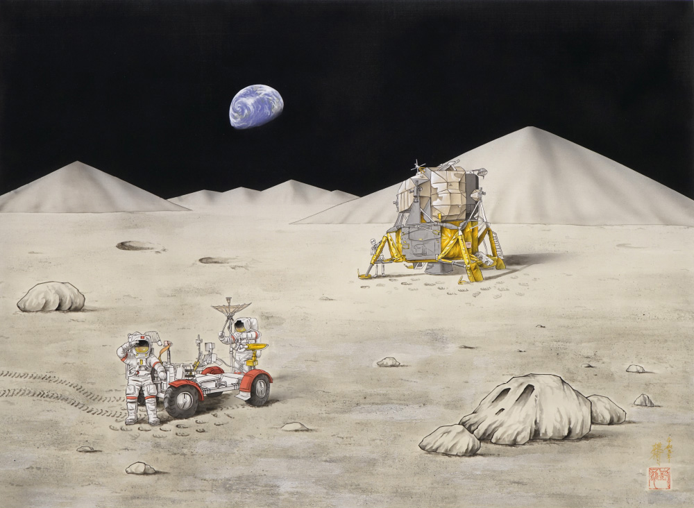 "On the Moon_Earthrize"